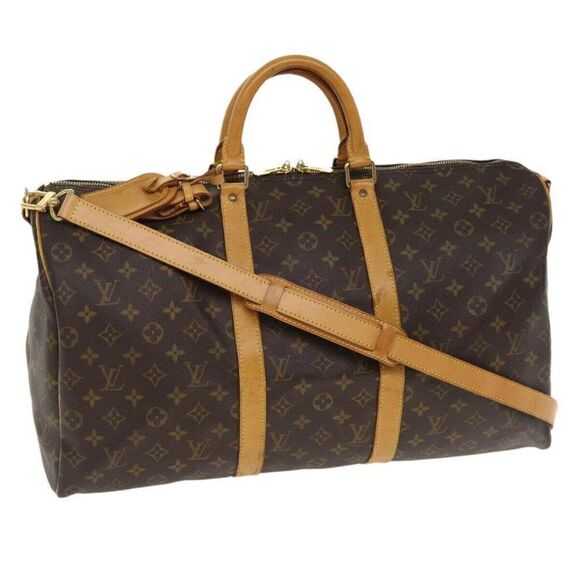 LOUIS VUITTON Monogram Keepall Bandouliere 50 Boston Bag - Picture 1 of 15